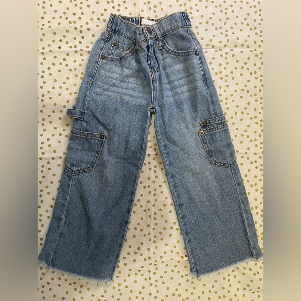 GB Girls Light Blue Cargo Jeans